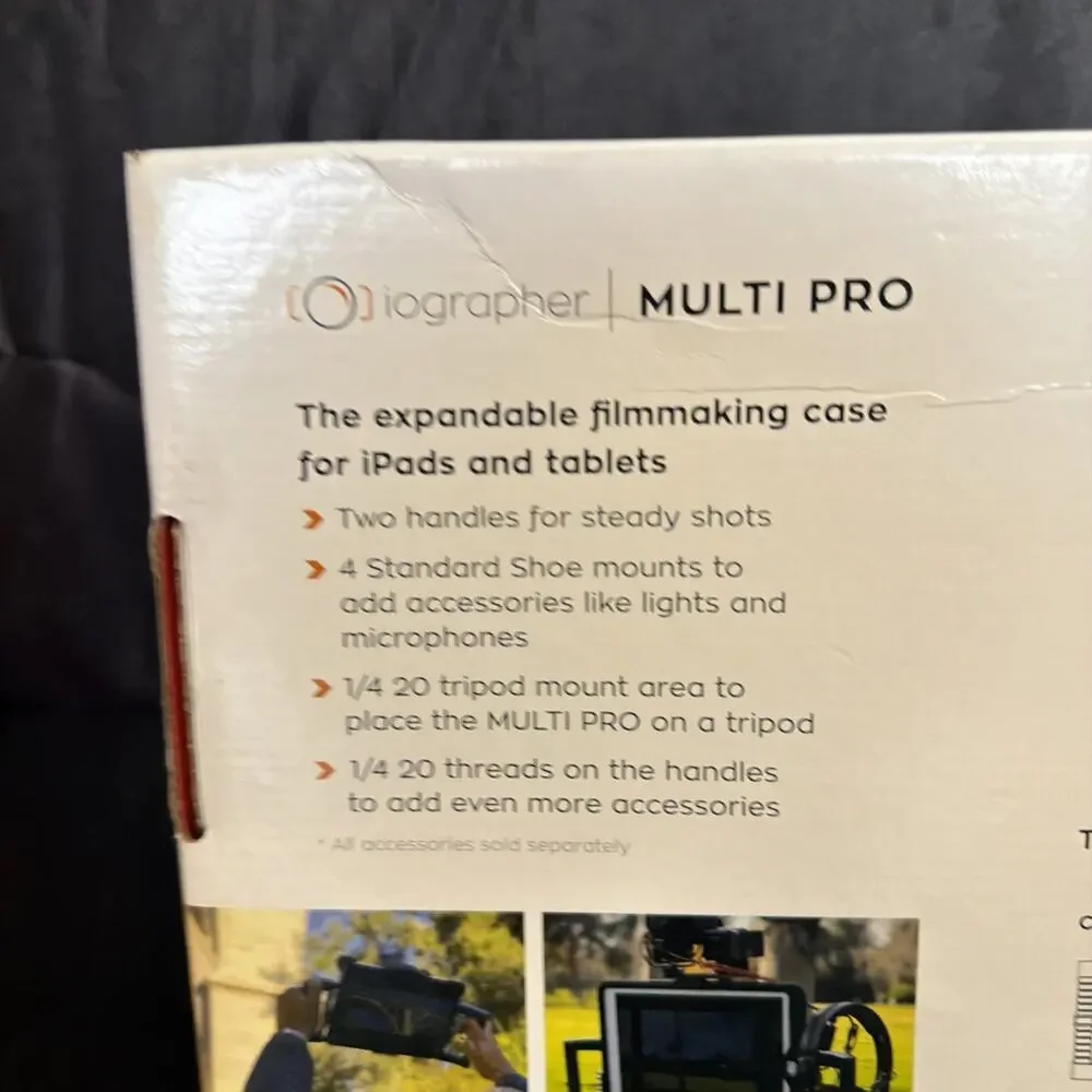 iOgrapher Multi Pro Expandable Filmmaking Case for iPad Tablet NEW SEALED